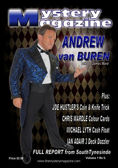 mystery magazine cover starring Andrew Van Buren