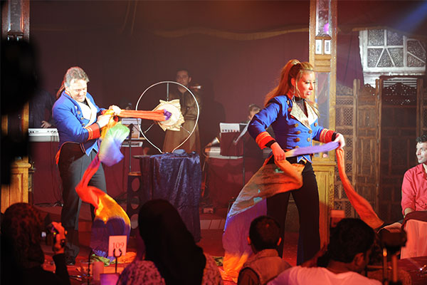 Andrew Van Buren Spiegeltent shows illusionist